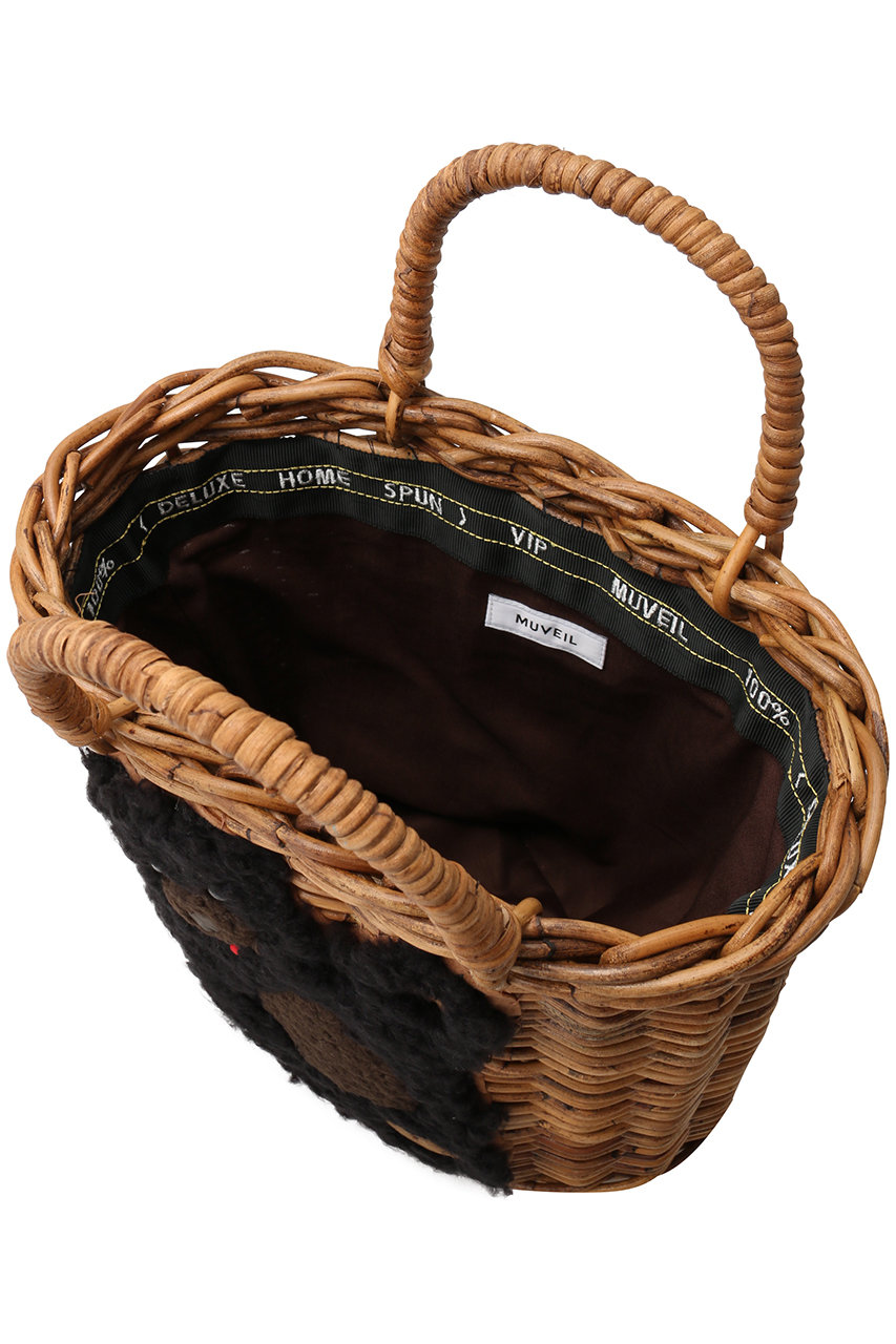 MUVEIL(ミュベール)｜クマカゴバッグ/ブラック の通販｜ELLESHOP