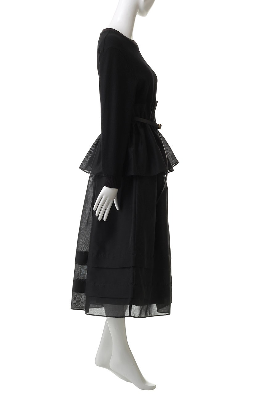 MUVEIL(ミュベール)｜2WAYニットセットアップワンピース/ブラック の