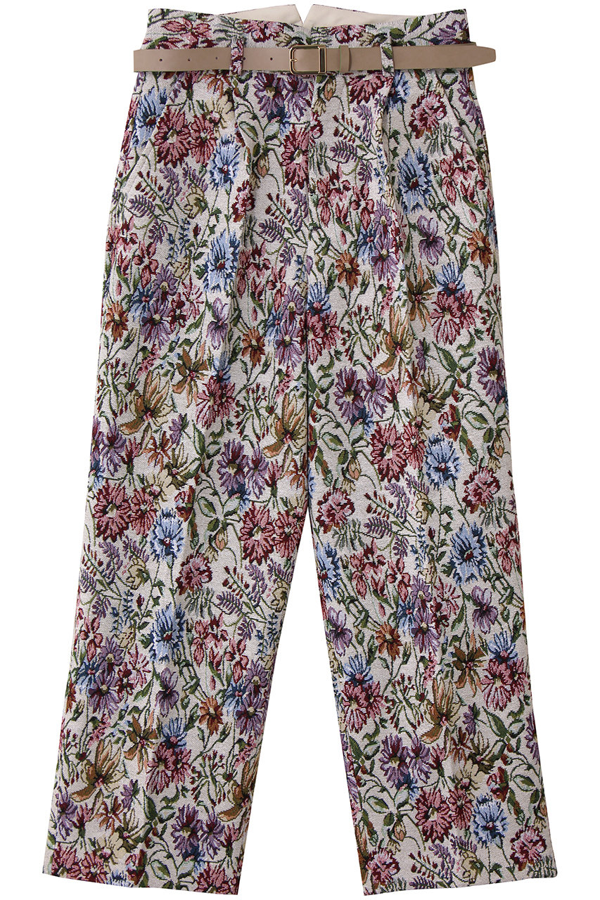 MUVEIL(ミュベール)｜ゴブランパンツ/エクリュ の通販｜ELLESHOP