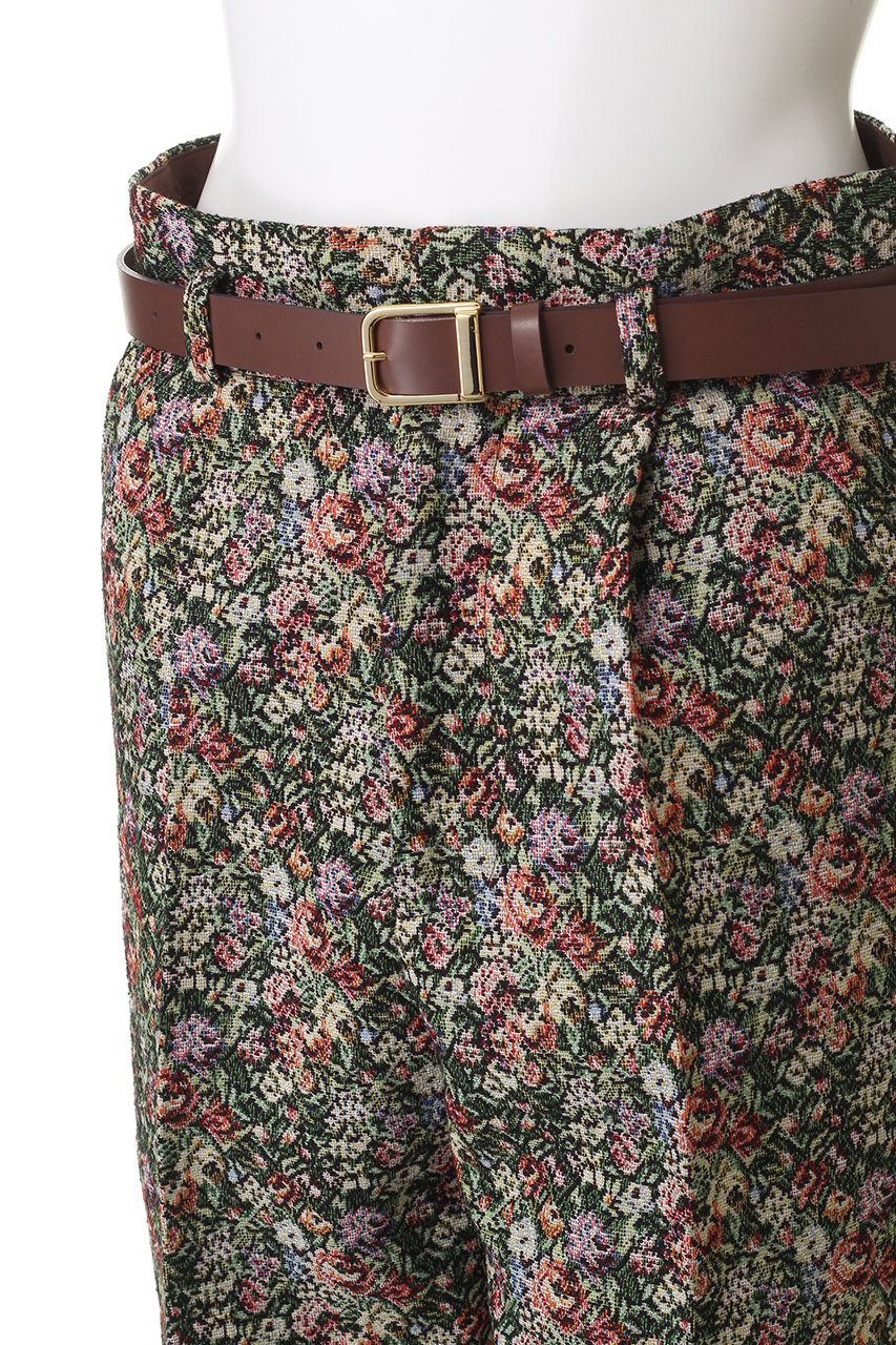 MUVEIL(ミュベール)｜ゴブランパンツ/グリーン の通販｜ELLESHOP