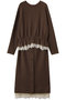 レースニットセットアップワンピース ミュベール/MUVEIL ブラウン
