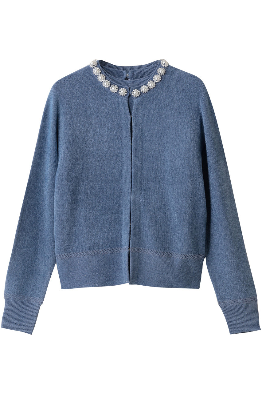 MUVEIL パールツインニット (ブルー, 38) ミュベール ELLE SHOP MUVEIL パールツインニット (ブルー, 38) ミュベール ELLE SHOP