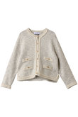 ウサギツイードニットジャケット