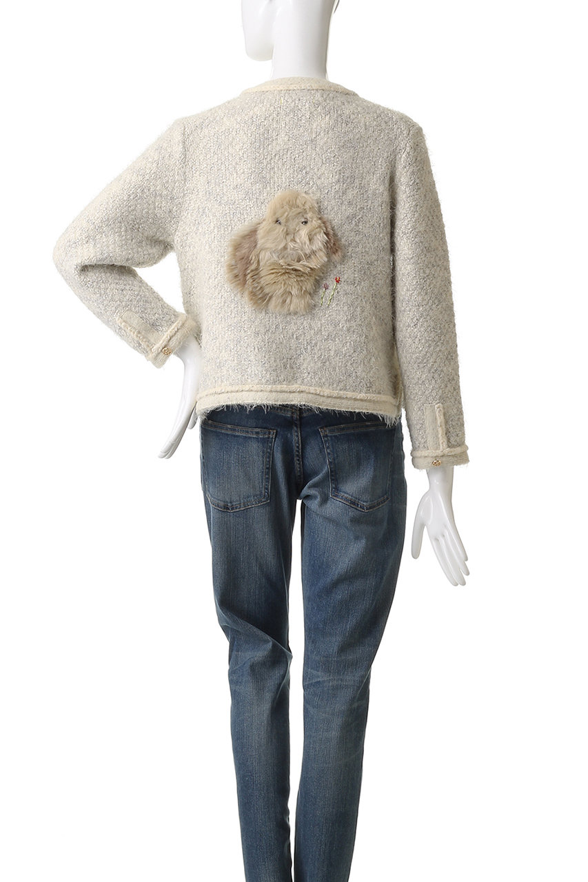 MUVEIL(ミュベール)｜ウサギツイードニットジャケット/エクリュ の通販