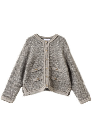 ミュベール/MUVEILのウサギツイードニットジャケット(110800/110801)