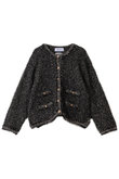 【ELLE SHOP 限定】ツィードニットジャケット