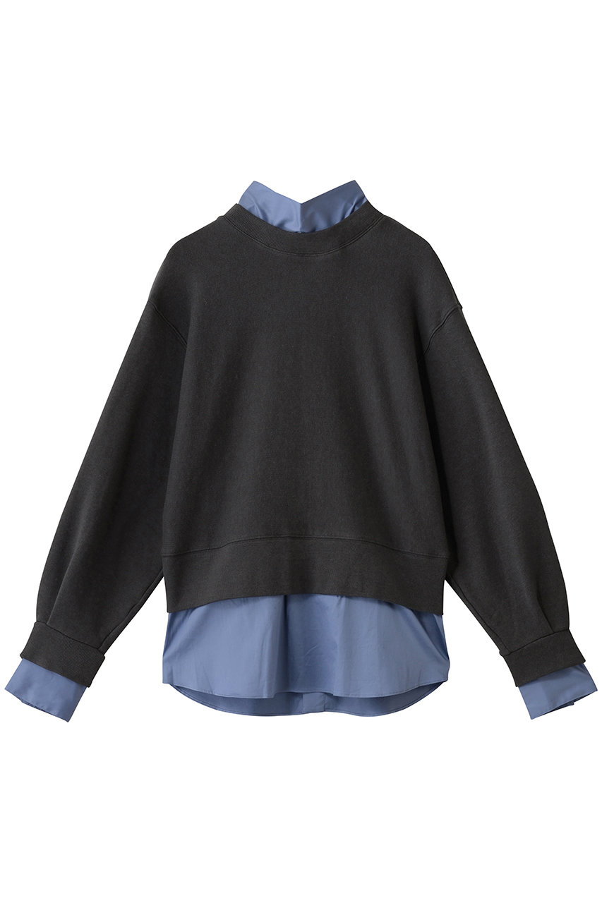 MUVEIL(ミュベール)｜ボータイ裏毛プルオーバー/グレー の通販