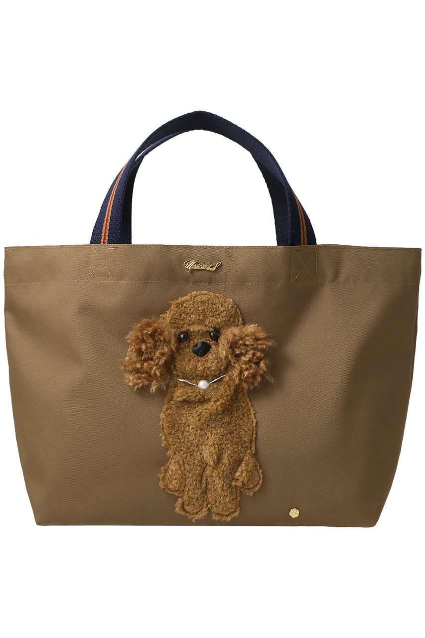MUVEIL 【ELLE SHOP 限定】アニマルトートバッグ (トイプードル×ブラウン, F) ミュベール ELLE SHOP