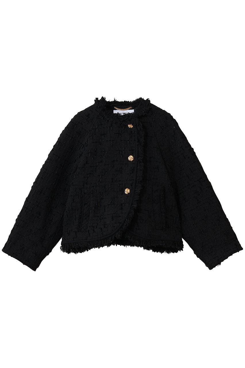 ラウンドヘムツイードジャケット