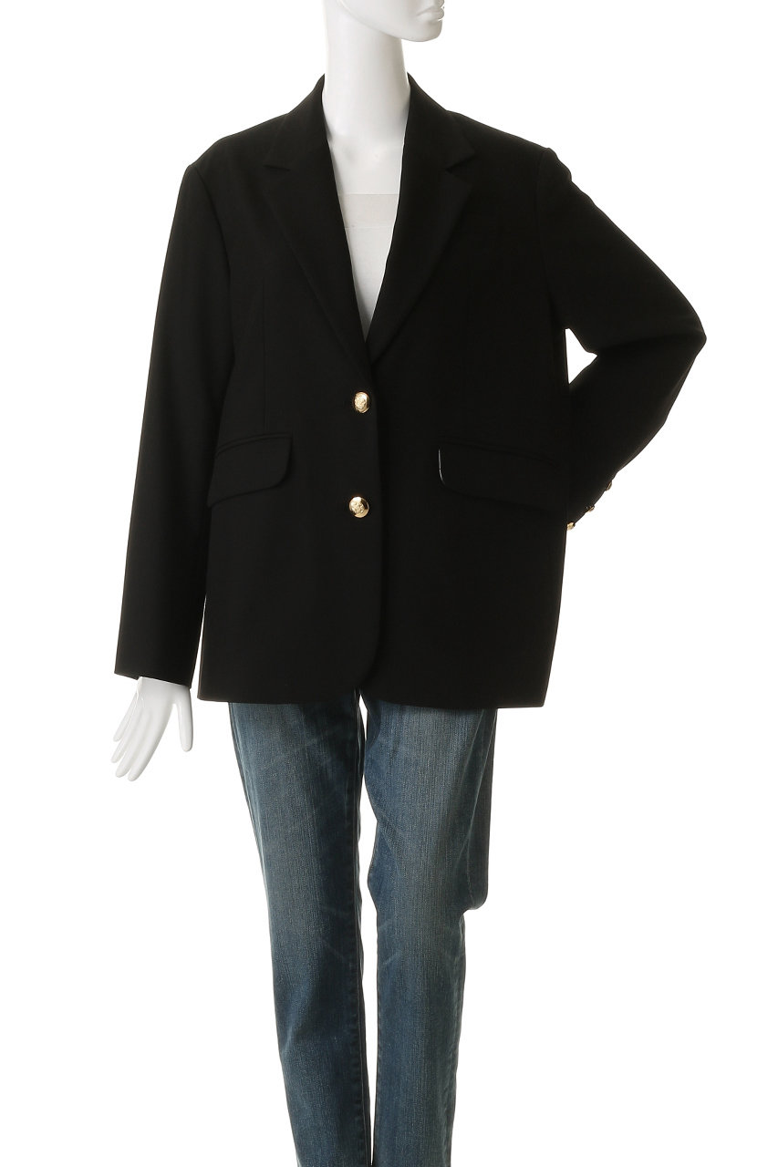 MUVEIL(ミュベール)｜ブレザージャケット/ブラック の通販｜ELLESHOP