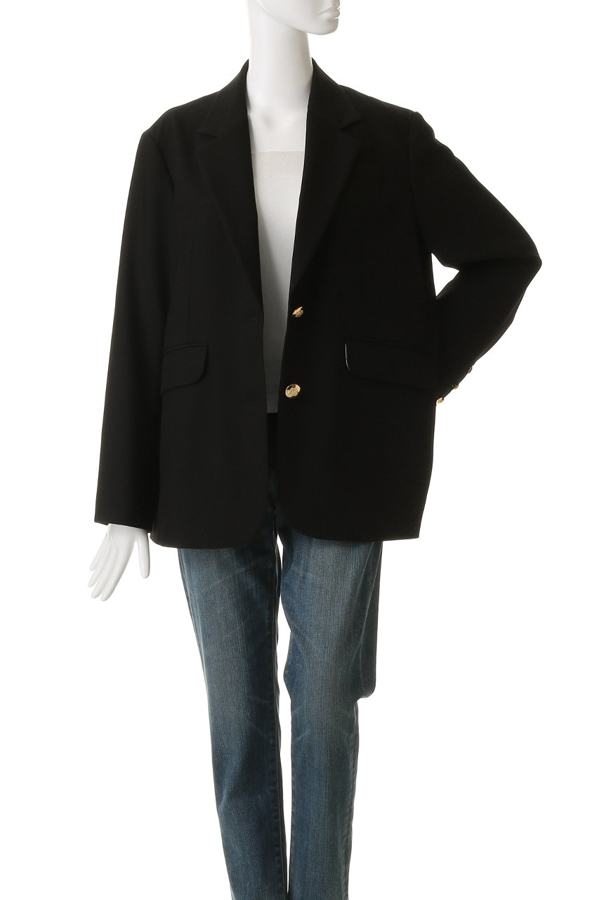 MUVEIL(ミュベール)｜ブレザージャケット/ブラック の通販｜ELLESHOP