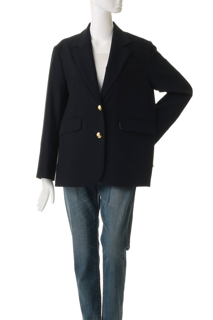 今週末までMUVEIL ビジュー付ナイロンジャケット　ネイビー MUVEIL ビジュー付ナイロンジャケット ネイビー MUVEIL ビジュー付