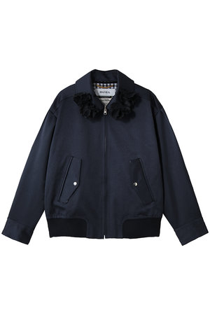 ミュベール/MUVEILのリバーシブルウィングトップサテンブルゾン(110800/110802)