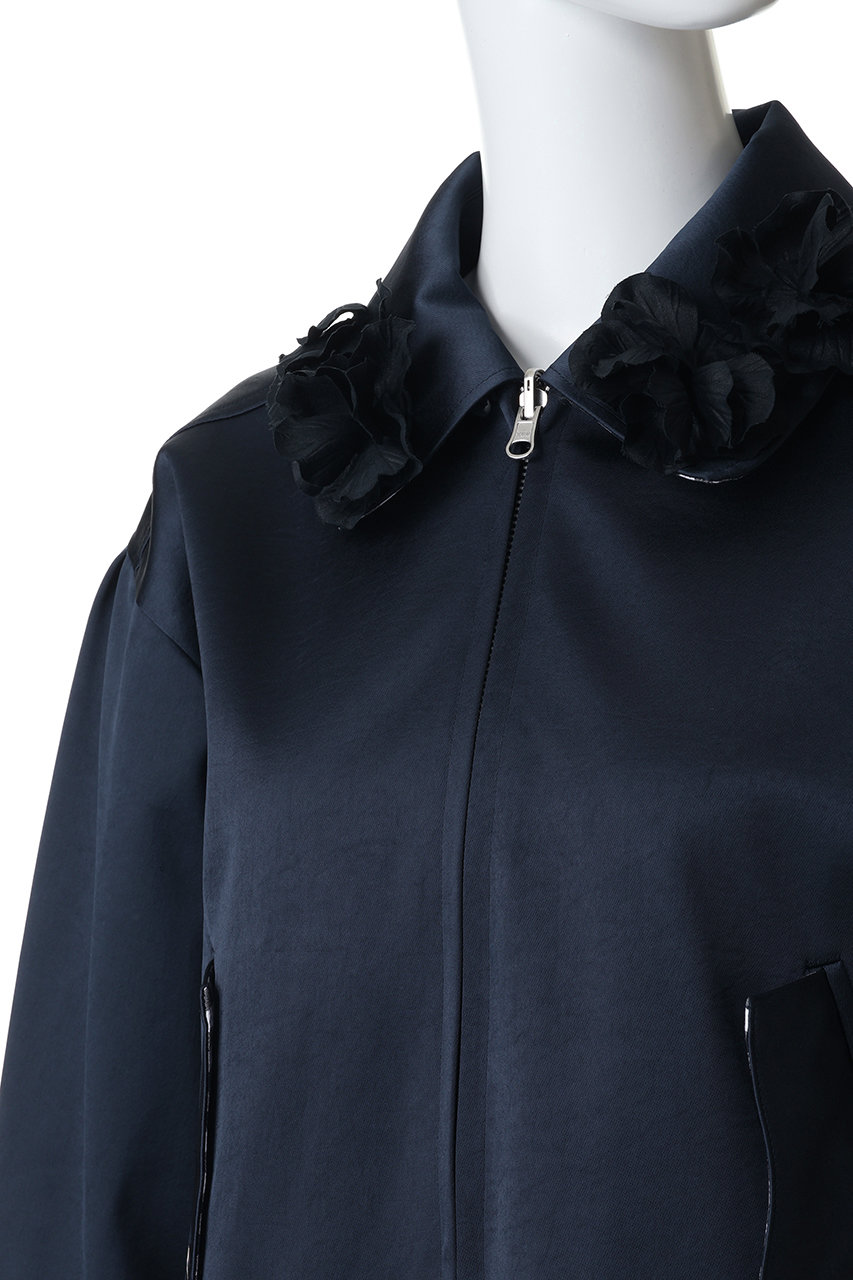 MUVEIL(ミュベール)|リバーシブルウィングトップサテンブルゾン MUVEIL(ミュベール)|リバーシブルウィングトップサテンブルゾン