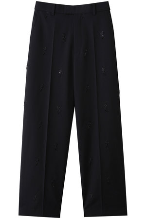 ミュベール/MUVEILのビーズ刺しゅうパンツ