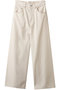 リボンデニムパンツ ミュベール/MUVEIL ホワイト