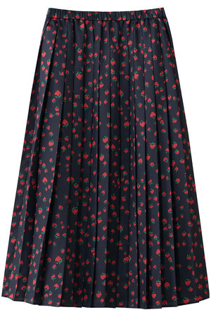 ミュベール/MUVEILのイチゴプリントプリーツスカート