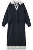 スキッパーポロセットアップニット