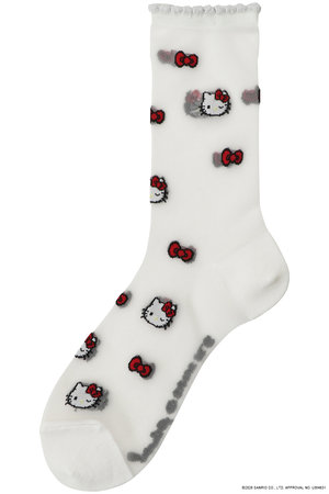 ミュベール/MUVEILの【3/6 8:00販売開始】サンリオキャラクターズコラボ ハローキティ ソックス(140700/140701)