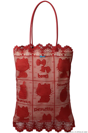 ミュベール/MUVEILの【3/6 8:00販売開始】サンリオキャラクターズコラボ ハローキティ レースバッグ(120200/120201)