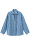 デニムブラウス ミュベール/MUVEIL ライトブルー