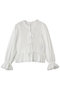スモッキングブラウス ミュベール/MUVEIL ホワイト