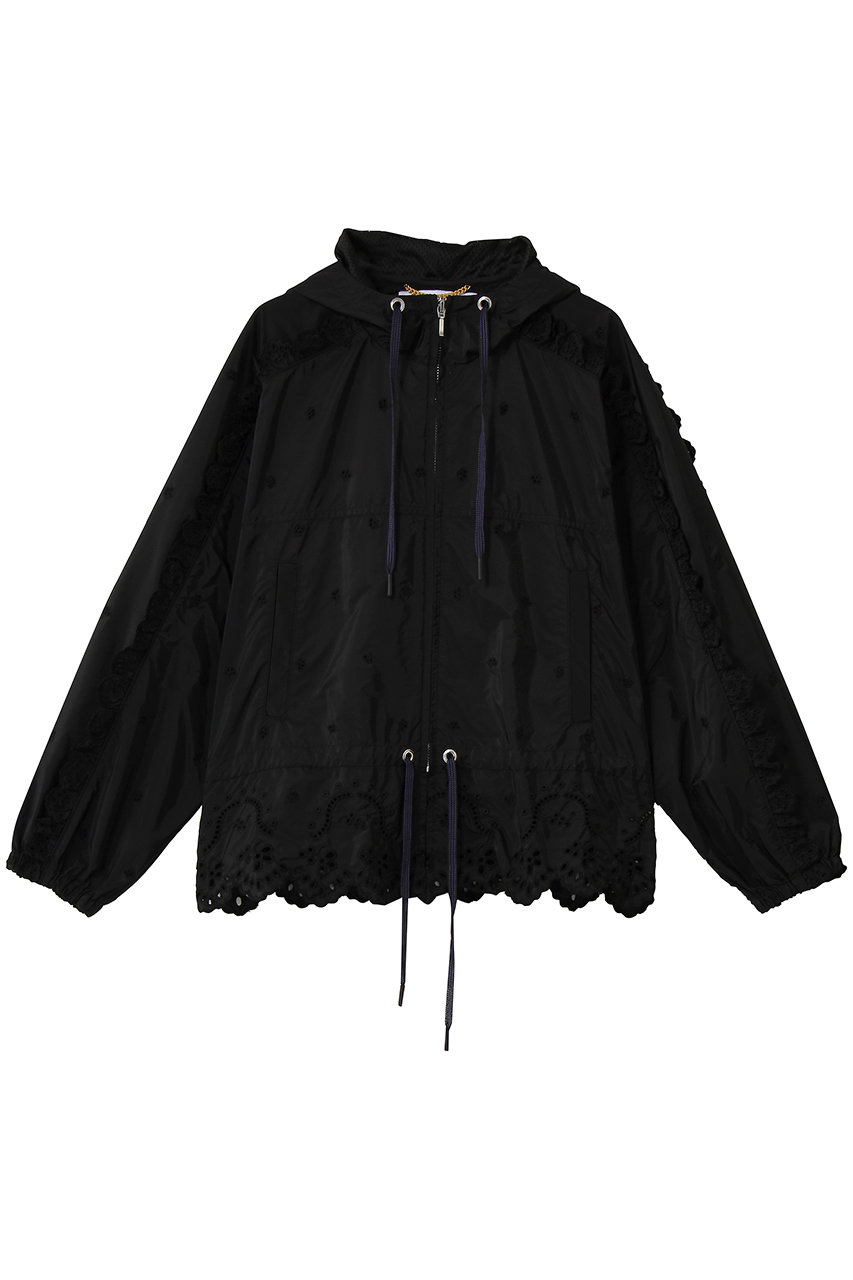 ミュベール/MUVEILのオリジナルレースジップブルゾン(ブラック/MA261FJK001)