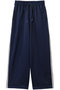 サイドレース裏毛パンツ ミュベール/MUVEIL ネイビー