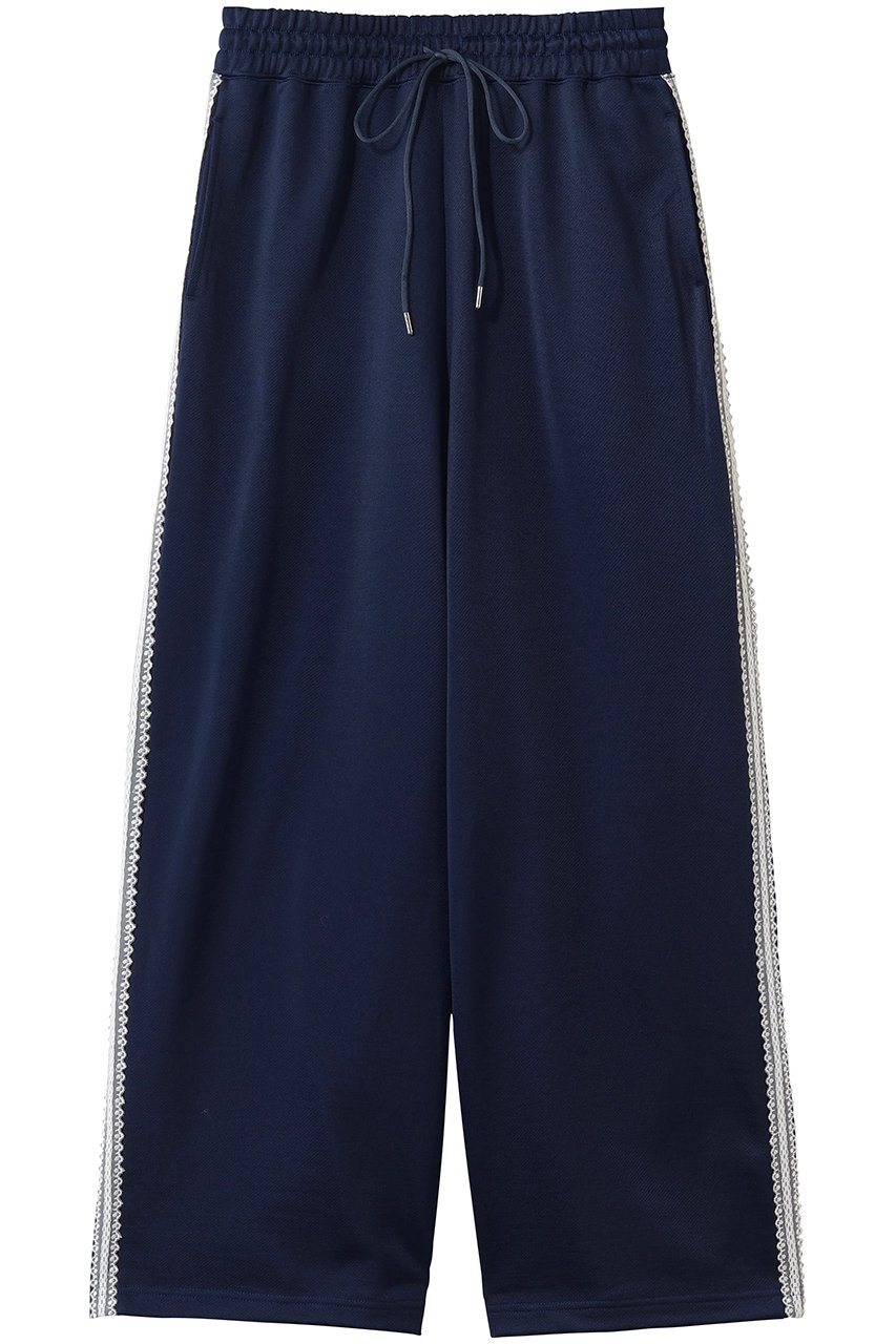 ミュベール/MUVEILのサイドレース裏毛パンツ(ネイビー/MA261FP001)