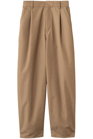 ミュベール/MUVEILのビジュー付きチノパンツ