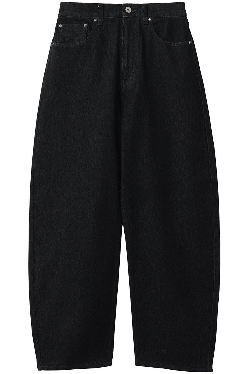ミュベール/MUVEILのリボンデニムパンツ(ブラック/MA261FP015)
