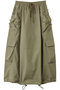 フラワーカーゴスカート ミュベール/MUVEIL カーキ