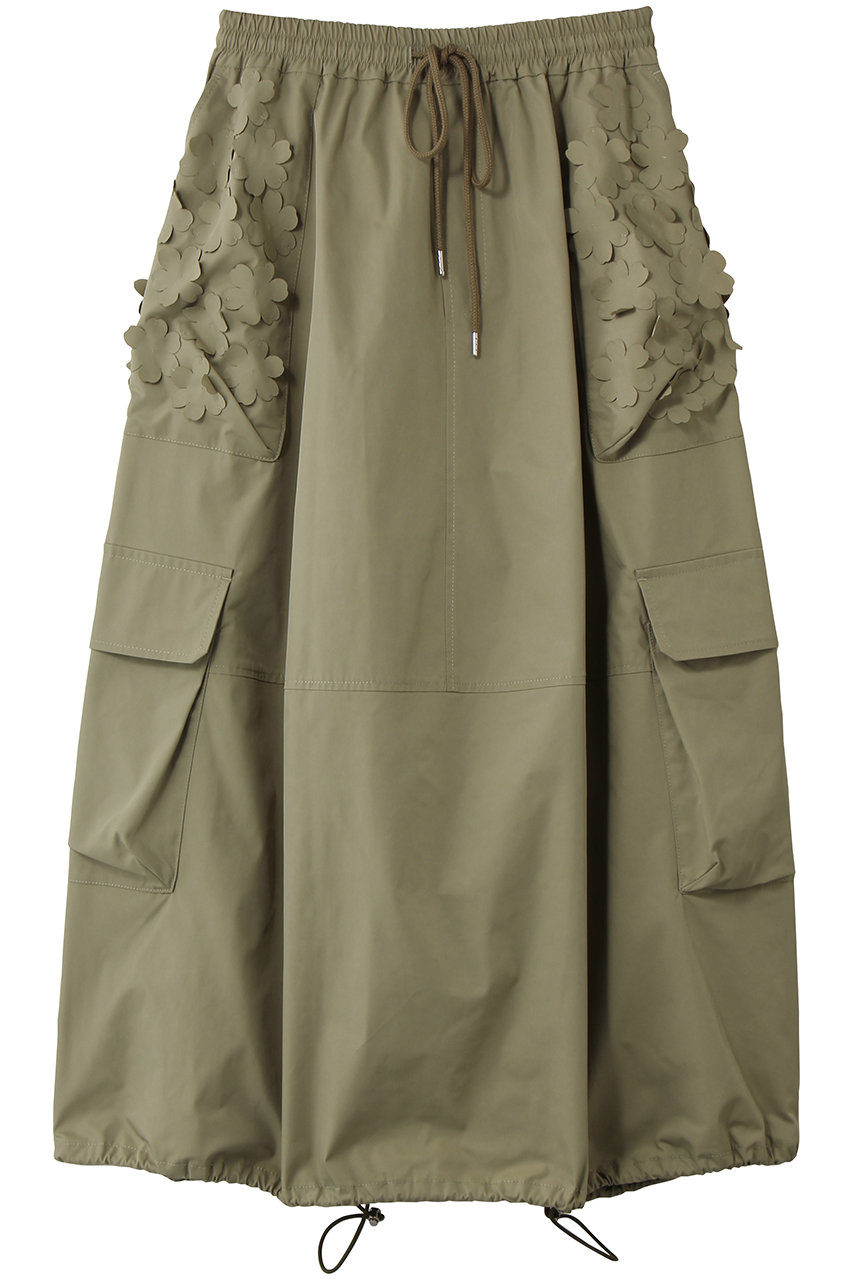 ミュベール/MUVEILのフラワーカーゴスカート(カーキ/MA261FS003)