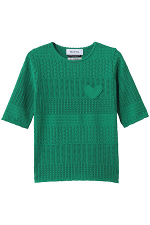 ミュベール/MUVEILの柄編みニットソー