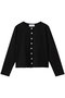 ハートボタン天竺カーディガン ミュベール/MUVEIL 【ELLE SHOP 限定】ブラック