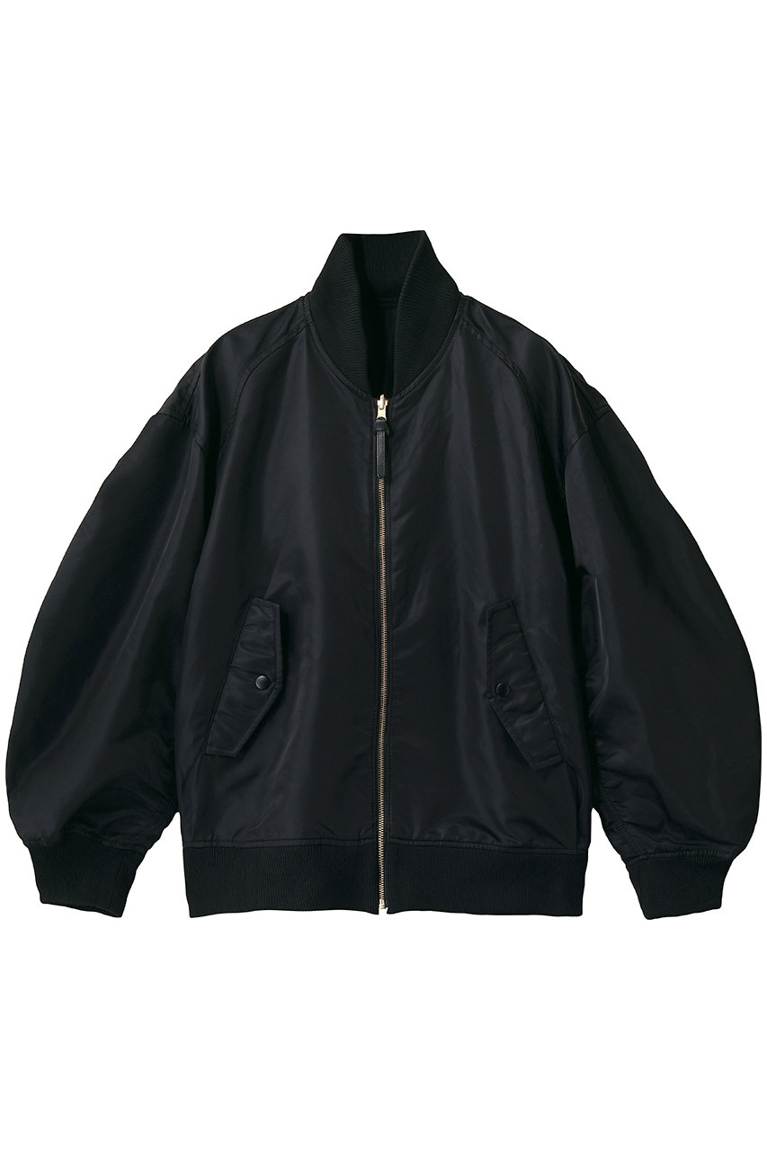 ミュベール/MUVEILの【ELLE SHOP限定】ツイルミリタリーリバーシブルブルゾン(ブラック/MA262FJK702)