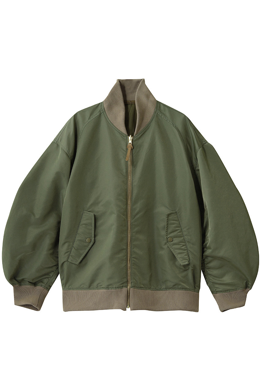 ミュベール/MUVEILの【ELLE SHOP限定】ツイルミリタリーリバーシブルブルゾン(カーキ/MA262FJK702)