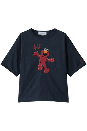 ミュベール/MUVEILのセサミストリートコラボ エルモ Tシャツ