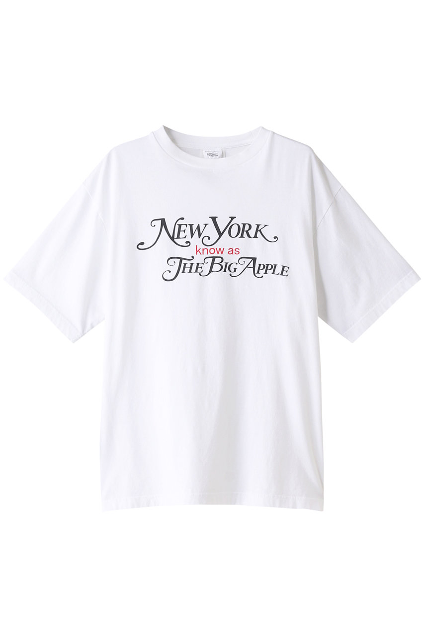 Shinzone シンゾーン NY know as BIG APPLE Tシャツ ホワイト