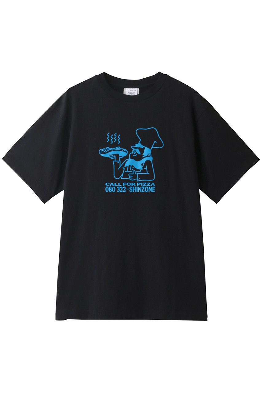 Shinzone シンゾーン PIZZA Tシャツ ブラック