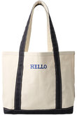 【ELLE SHOP限定】HELLO刺しゅうトートバッグ