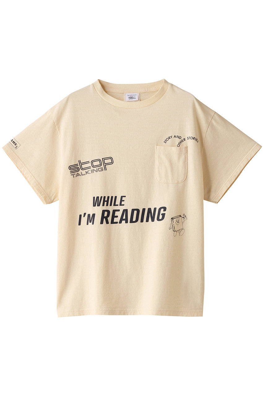 シンゾーン/ShinzoneのI’M READING Tシャツ(エクリュ/24AMSCU07)