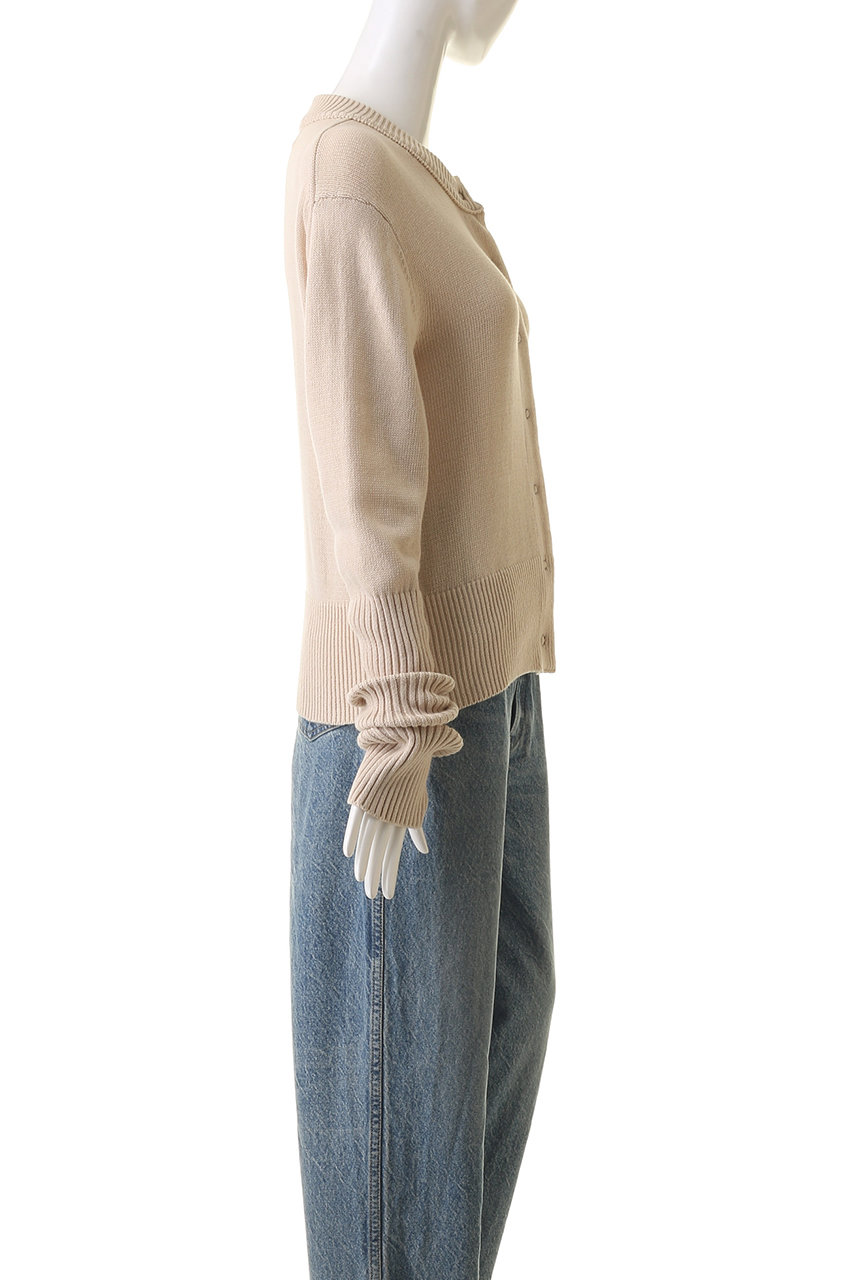 Shinzone(シンゾーン)｜コットンロングリブカーディガン/エクリュ の