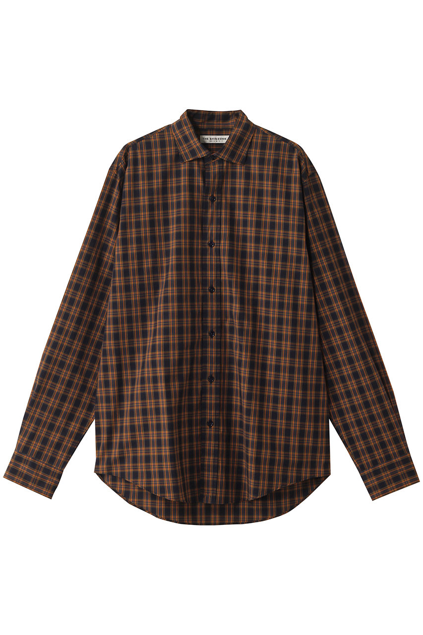 Shinzone ペックチェックシャツ (ネイビー, F0) シンゾーン ELLE SHOP Shinzone ペックチェックシャツ (ネイビー, F0) シンゾーン ELLE SHOP