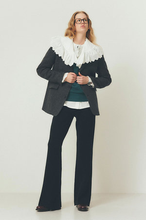 シンゾーン/Shinzoneのレースカラーブラウス