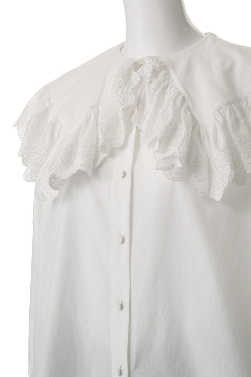 ま*げ様 シンゾーン⭐︎ブラウス⭐︎レース⭐︎フリル襟ブラウス 楽天