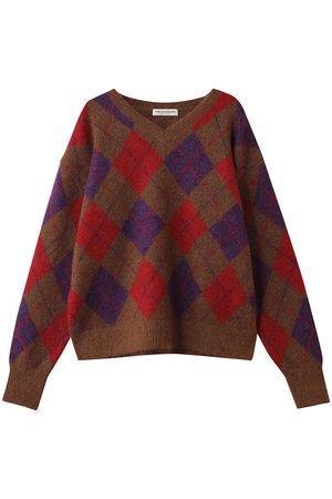 シンゾーン/Shinzoneのアーガイルニットプルオーバー(110300/110301)