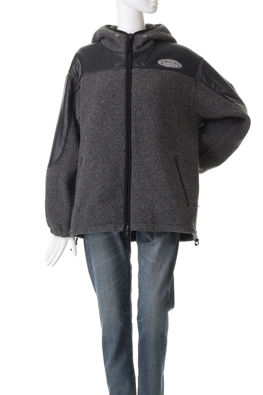 Shinzone(シンゾーン)｜ボアフーディーブルゾン/グレー の通販