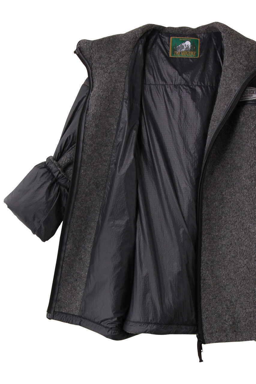 Shinzone(シンゾーン)｜ボアフーディーブルゾン/グレー の通販