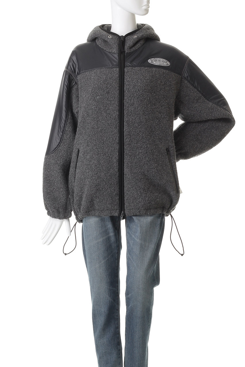 Shinzone(シンゾーン)｜ボアフーディーブルゾン/グレー の通販